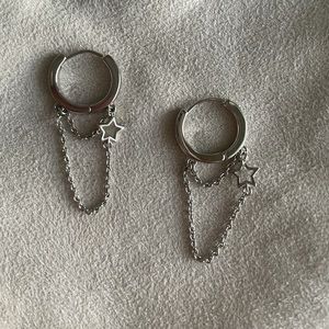 Pura vida silver star earrings